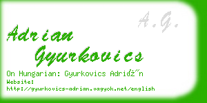 adrian gyurkovics business card